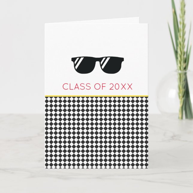 Carte CLASSE DE 20XX Graduation Lunettes de soleil WATO  (Devant)