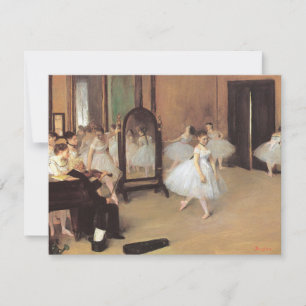 Carte Classe de danse par Edgar Degas, Ballet Vintage