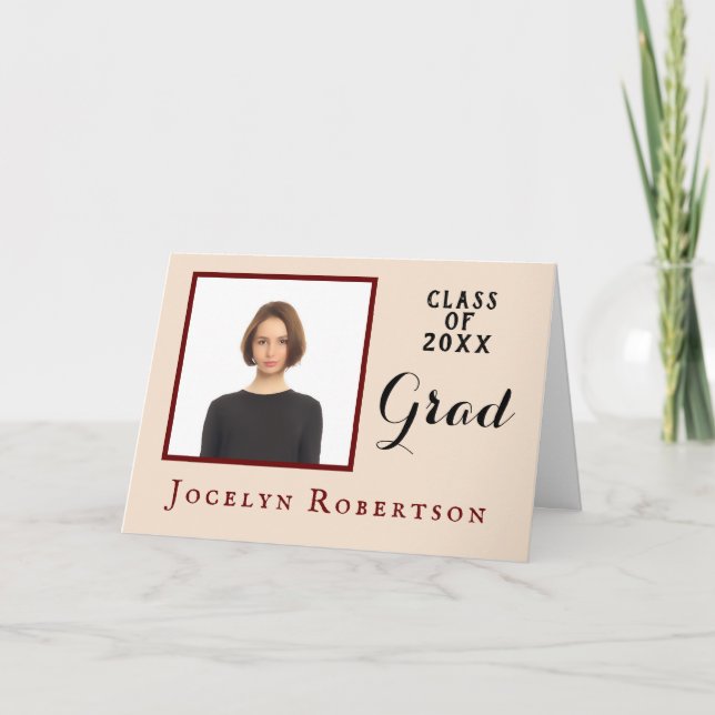 Carte Classe de Graduate Moderne de 2023 (Devant)