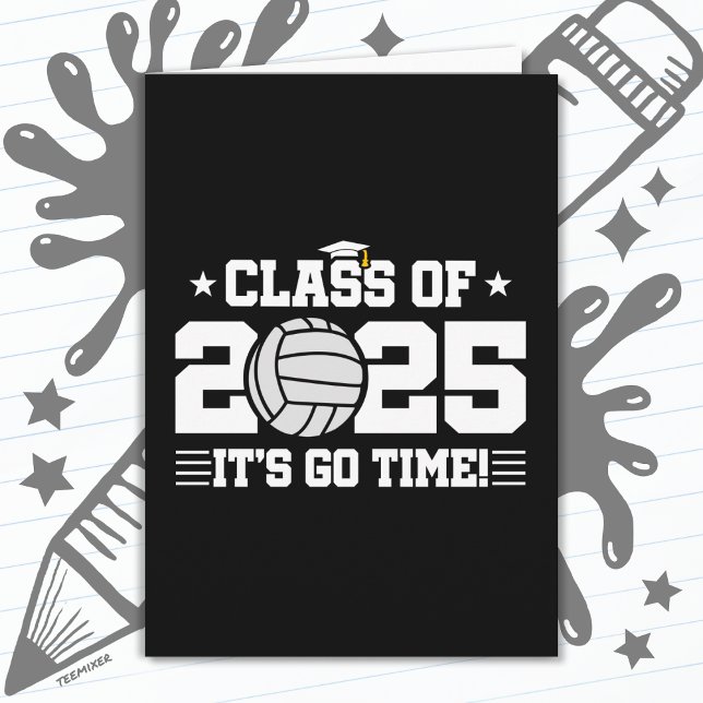 Carte Classe de graduation du joueur de volley-ball de 2 (Créateur téléchargé)