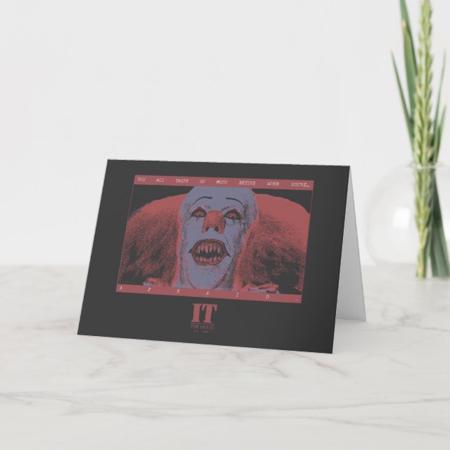 Carte Classic Pennywise - beaucoup mieux quand vous avez (Devant)