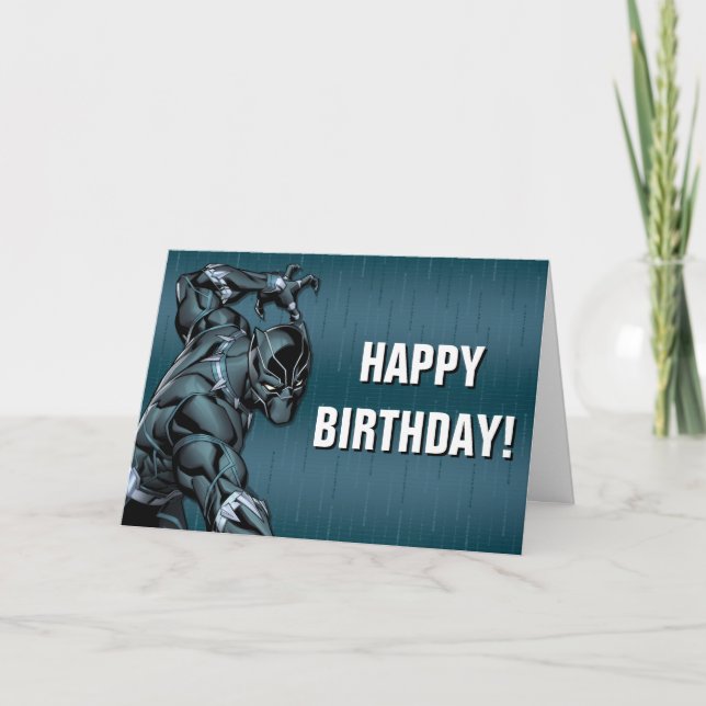 Carte Classique Avengers | Black Panther Claw Attack (Devant)