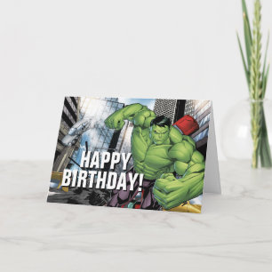 Carte Classique Avengers Charge de Hulk