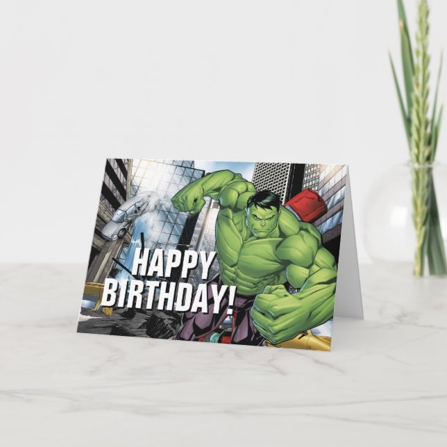 Carte Classique Avengers | Charge de Hulk (Devant)