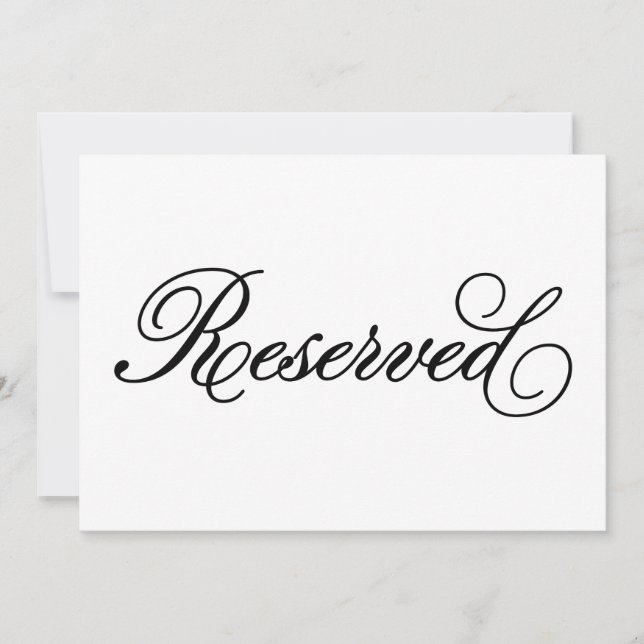 Carte Classique | Connexion Mariage réservée (Devant)