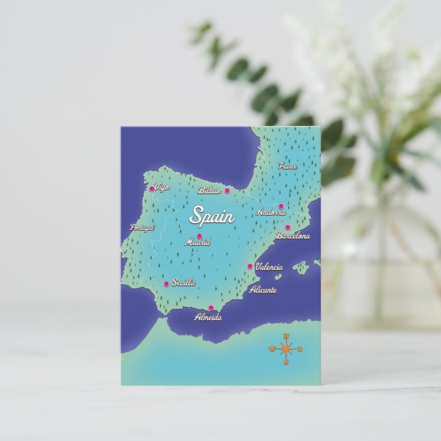 Carte Classique d'Espagne (Debout devant)