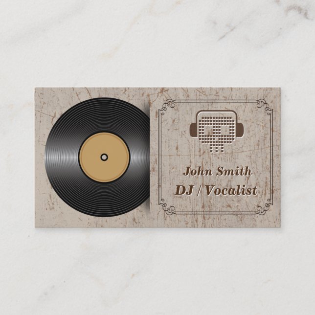Carte classique d'industrie musicale du DJ de (Devant)