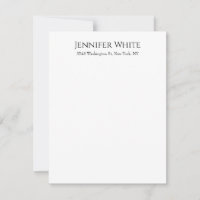 Classique Élégant Simple Noir & Blanc Minimaliste