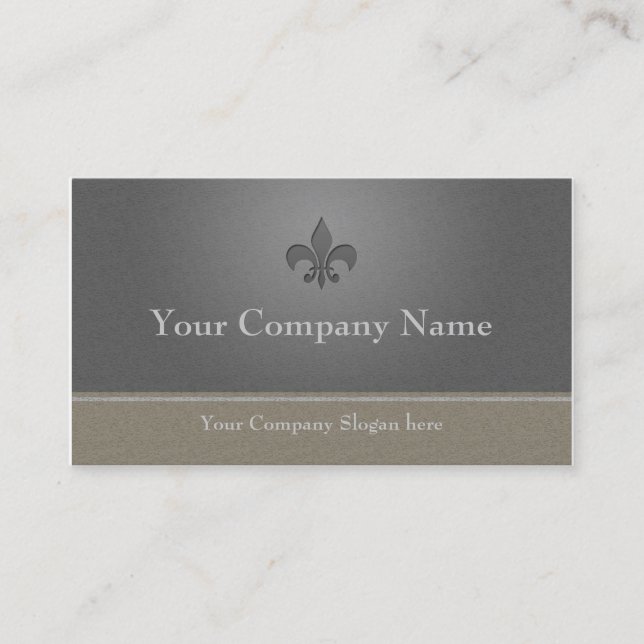 Carte classique élégante de visite commerciale (Devant)