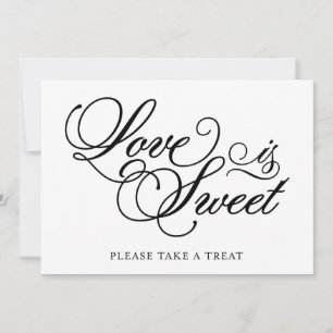 Carte Classique   L'amour est un signe Mariage doux