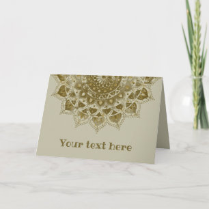 Carte Classique Mandala Inde Style 4