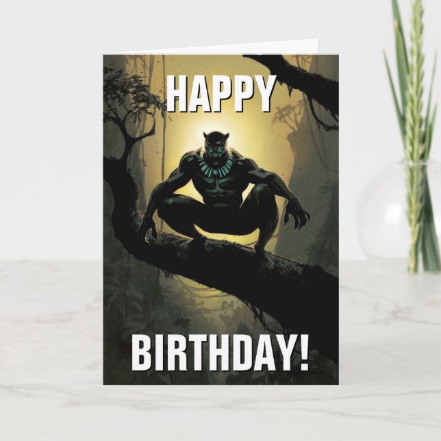 Carte Classiques Avengers | Black Panther dans l'arbre (Devant)