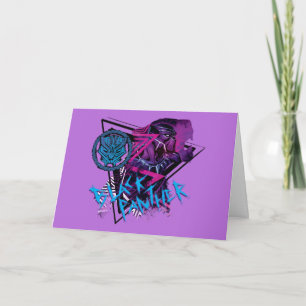Carte Classiques Avengers Graphique Black Panther Néon
