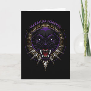 Carte Classiques Avengers Wakanda Forever Emblème Pant