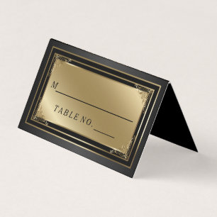 Carte Classy Gold et Black Place