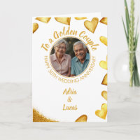 Classy Gold Heart 50e anniversaire de Mariage