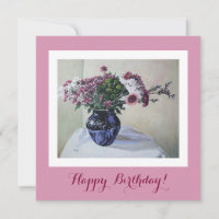 Classy Jappy Anniversaire joli fleurs roses fin ar