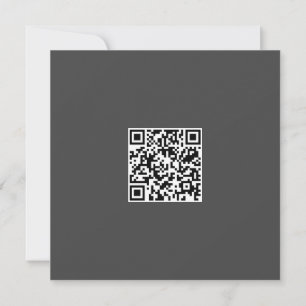 Carte Clat gris monochrome moderne Vibe Code QR