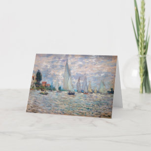 Carte Claude Monet - Bateaux Regatta à Argenteuil