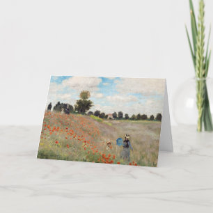 Carte Claude Monet - Champ de pavot