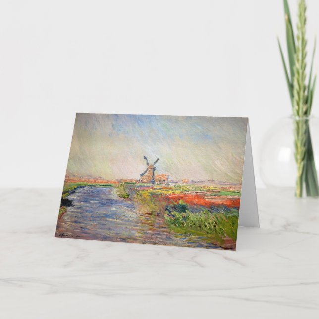 Carte Claude Monet - Champ de Tulipes en Hollande (Devant)