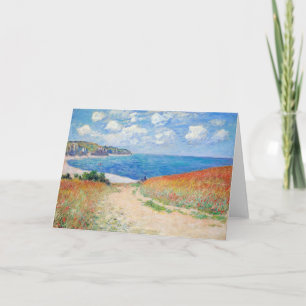 Carte Claude Monet - Chemin dans les champs de blé à Pou