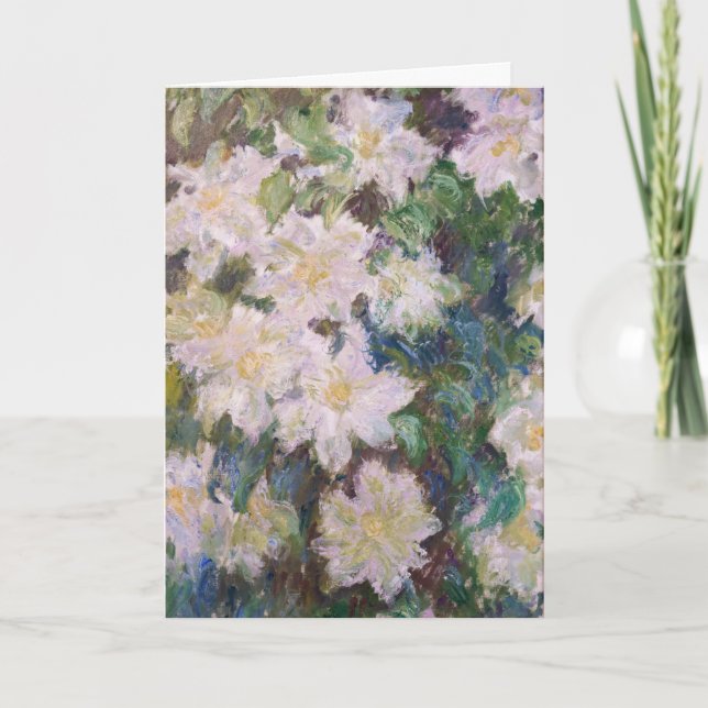 Carte Claude Monet - Clematis blanc (Devant)