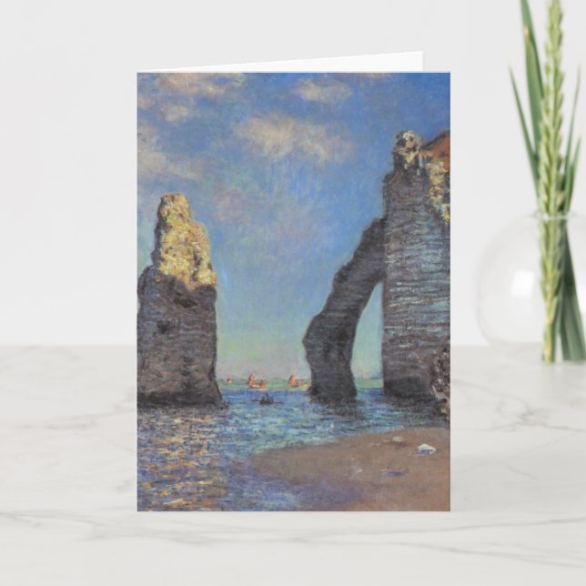Carte Claude Monet Cliffs à Etretat Impressionist (Devant)