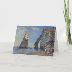 Carte Claude Monet Cliffs at Etretat Impressionist Paint
