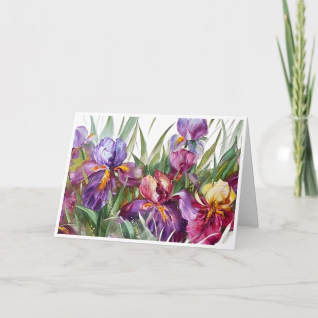 Carte Claude Monet Iris (Devant)