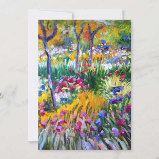 Carte Claude Monet : Iris Garden par Giverny (Devant)