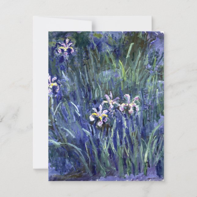 Carte Claude Monet : Irises (Devant)