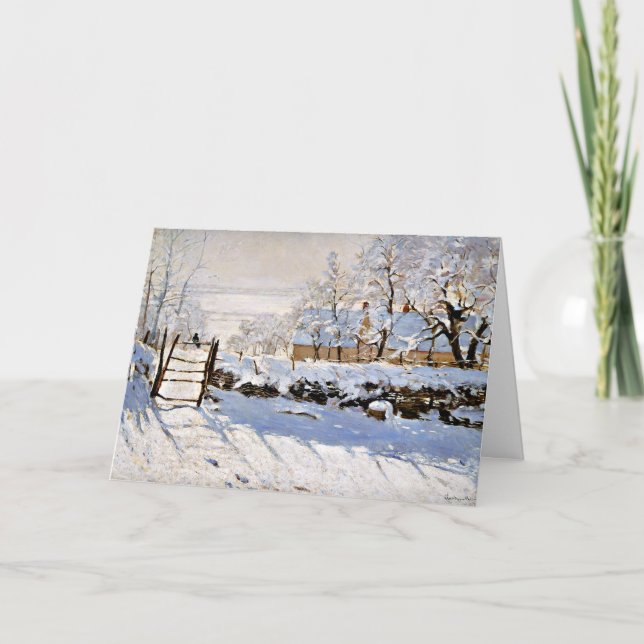 Carte Claude Monet, La Magpie, (Devant)
