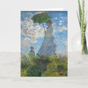 Carte Claude Monet - La Promenade, Femme avec un Parasol
