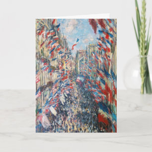 Carte Claude Monet - La Rue Montorgueil - Paris