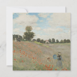 Carte Claude Monet Le Champ de Pavot près d'Argenteuil