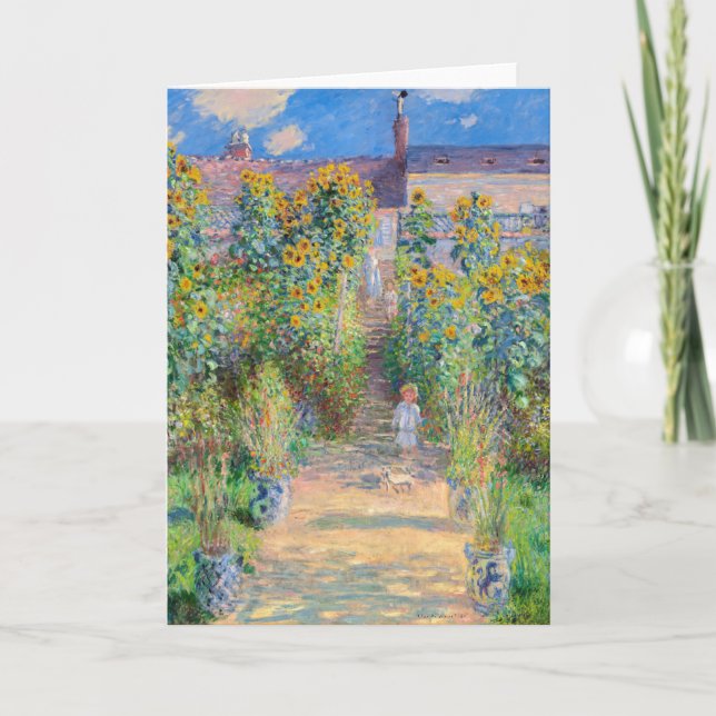 Carte Claude Monet - Le jardin de l'artiste à Vetheuil (Devant)