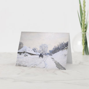 Carte Claude Monet - Panier sur la route des neiges à Ho
