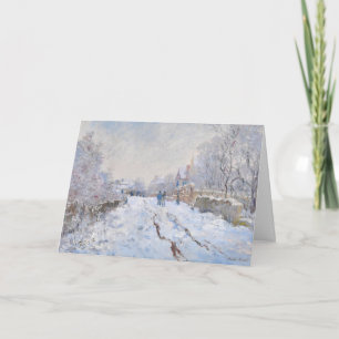 Carte Claude Monet - Scène de neige à Argenteuil