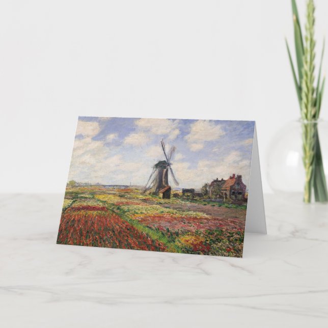 Carte Claude Monet | Tulip Fields Rijnsburg Windmill (Devant)