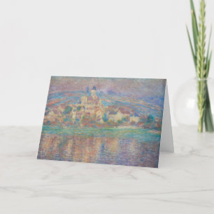 Carte Claude Monet - Vetheuil, coucher de soleil
