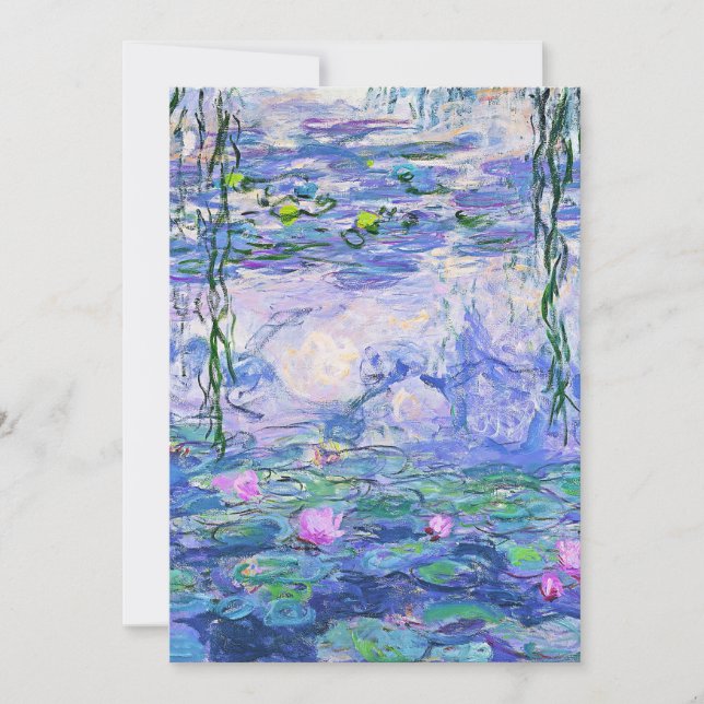 Carte Claude Monet Water Lilie L'Art Impressionniste Fra (Devant)