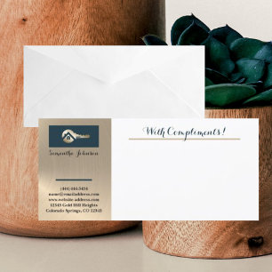 Carte Clé d'or Realtor d'épinette Bleue avec embout de c