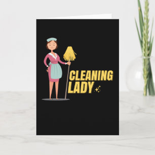 Carte Cleaning Lady Cleaning