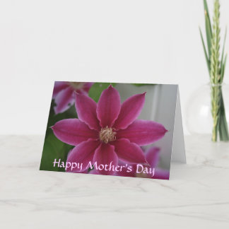 Carte Clematis, Joyeuse fête des mères