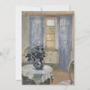 Carte Clématite bleue dans l'atelier de l'artiste, Anna