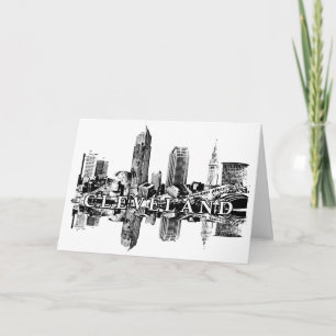 Carte Cleveland, Ohio skyline