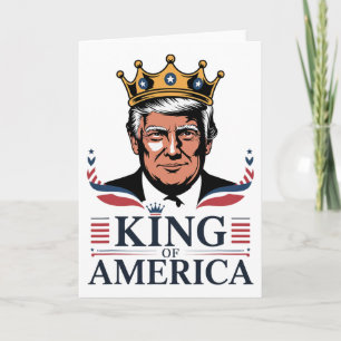 Carte Clic roi d'Amérique président Trump - Drôle Trump