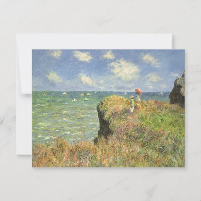 Carte Cliff Walk à Pourville par Claude Monet (Devant)