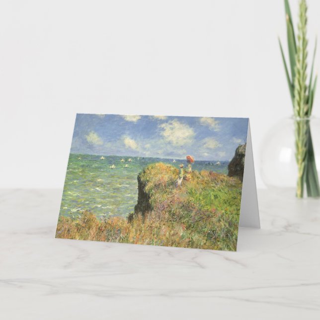 Carte Cliff Walk à Pourville par Claude Monet (Devant)